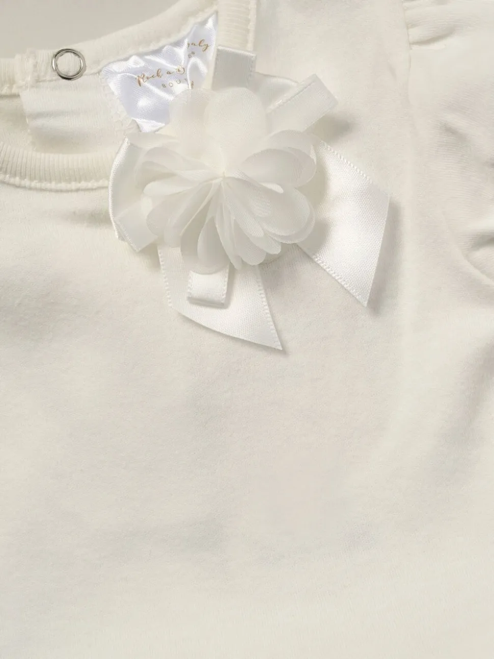 Rock-A-Bye Baby Boutique - Outfitset van witte tutu-romper met roze lintdetail en hoofdband