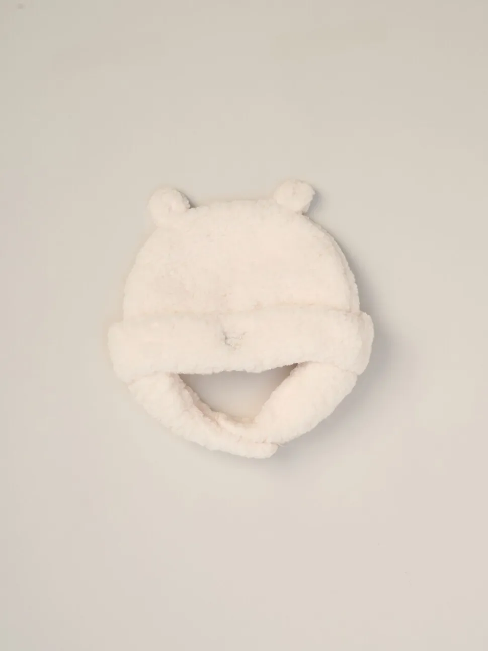Rock-A-Bye Baby Boutique Baby Borg witte bretelbroeken bodysuit en hoedenset 3 -delig