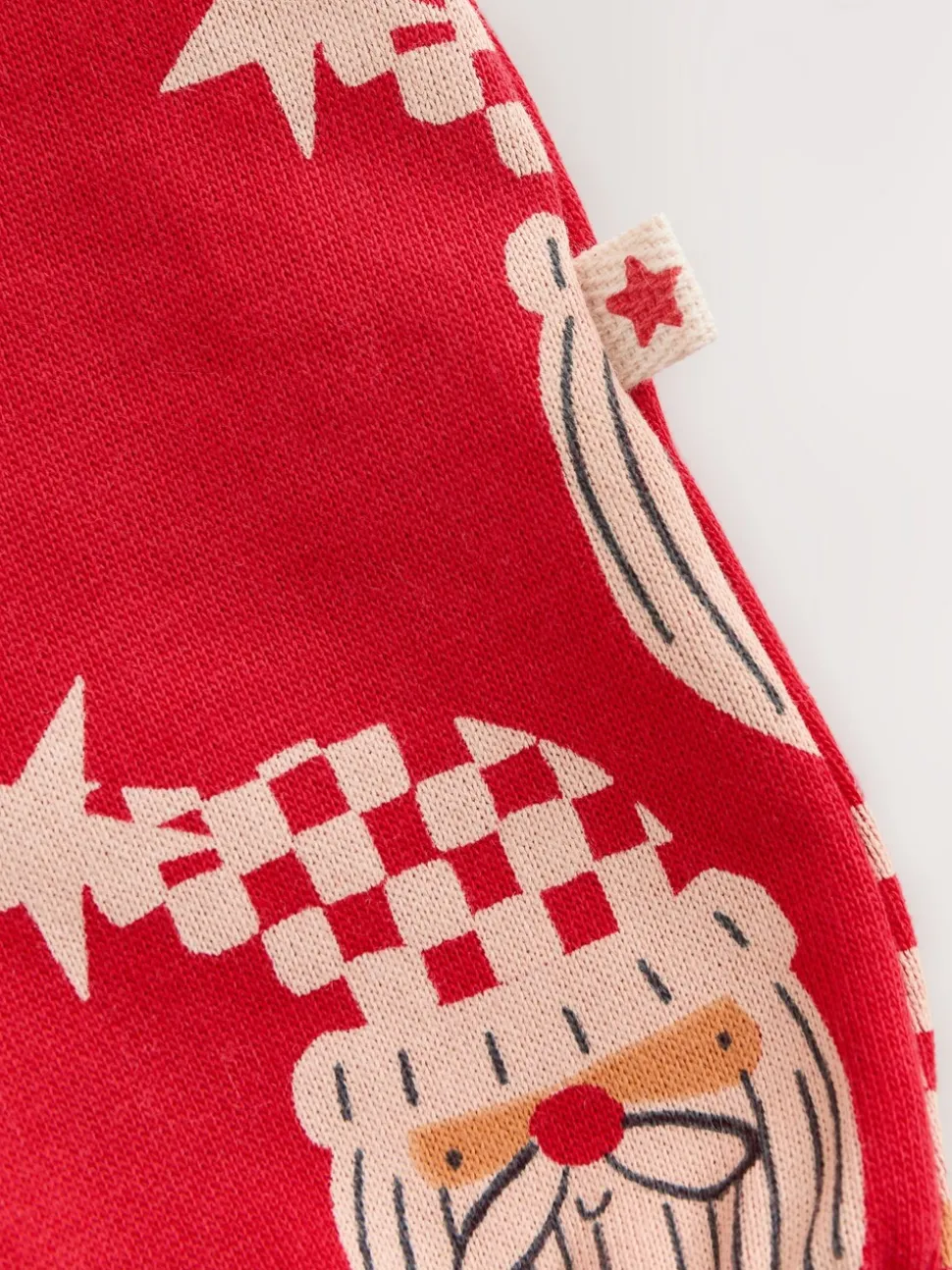 Rode kerstman - All-over Print Kerstmis Baby bretelbroekenset (0mnd-3jr)