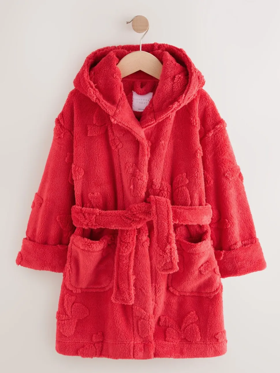 Rode strik - Fleece kamerjas (9mnd -16jr)
