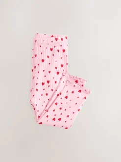 Rode strik/Hart - Verpakking van 3 knusse pyjama's (9 mnd-16 jr)
