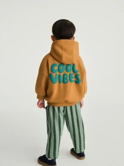 Roestbruin - Cool Vibes Printed Hoodie and Joggers Set (3mths-7yrs)