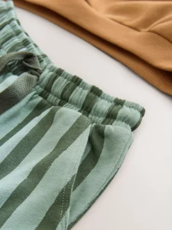 Roestbruin - Cool Vibes Printed Hoodie and Joggers Set (3mths-7yrs)
