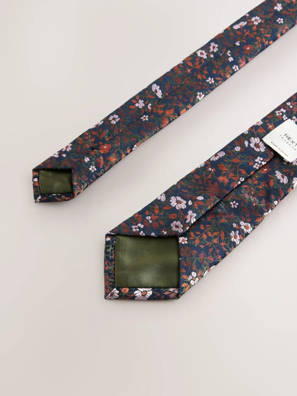 Roestbruin - Das met bloemenprint