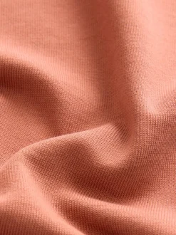 Roestbruin - Oversized zwaargewicht 100% katoenen T-shirt (3-16jaar)