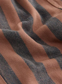 Roestbruin gestreept - Wijde broek met elastische taille (3mnd-7jr)