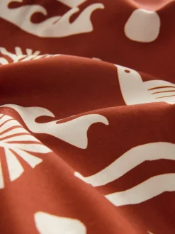Roestrood - Zwemshort met print