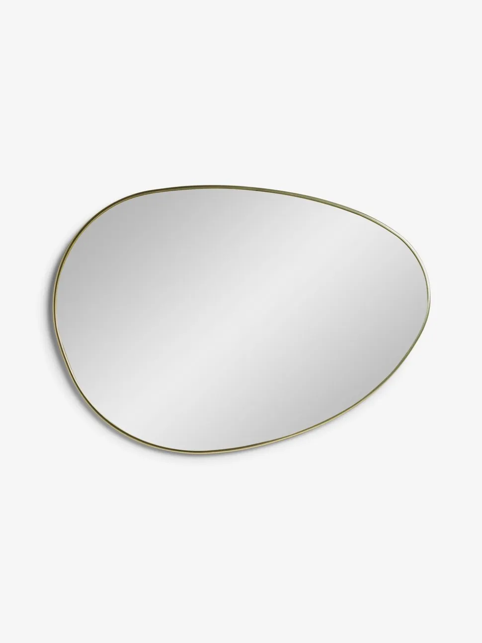 Ronde badkamerwandspiegel met rond siersteentje