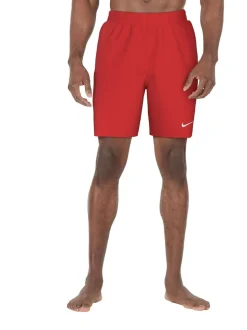 Rood - 7 inch - Nike Essential volley-zwemshort