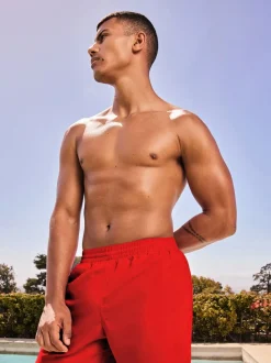 Rood - 5 inch - Nike Essential volley-zwemshort