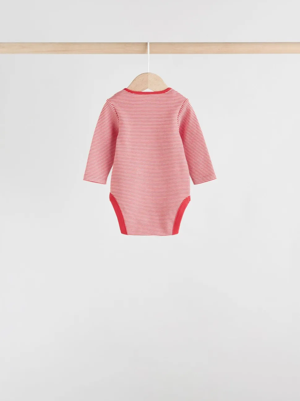 Rood - Baby London Bodysuits met lange mouwen 5 Pack