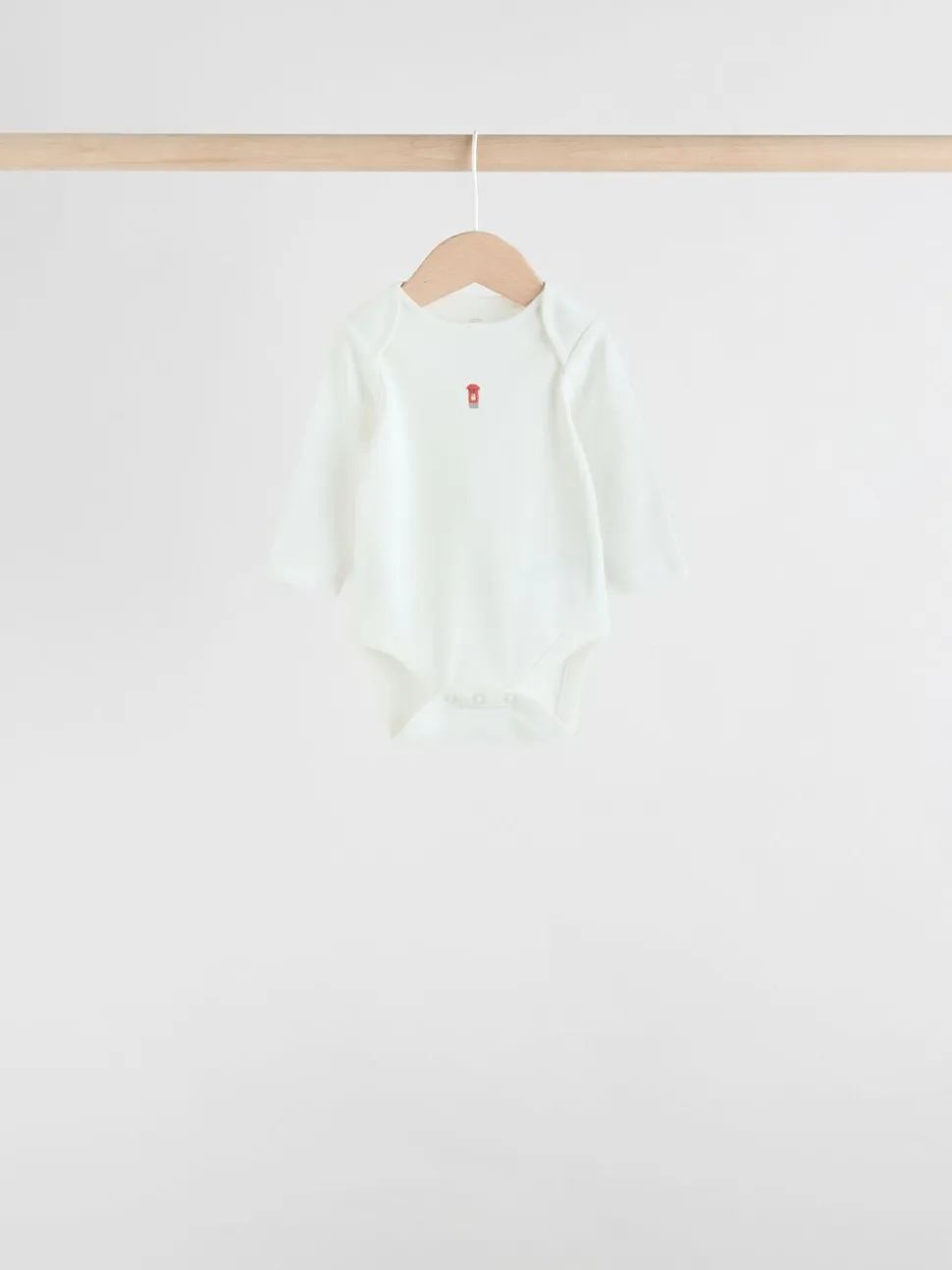 Rood - Baby London Bodysuits met lange mouwen 5 Pack
