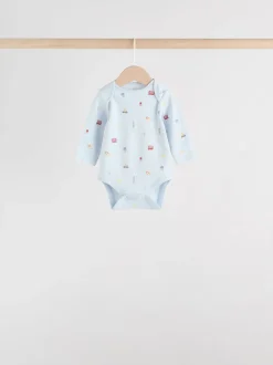 Rood - Baby London Bodysuits met lange mouwen 5 Pack