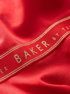 Rood - Baker by Ted Baker - Ponté jurk