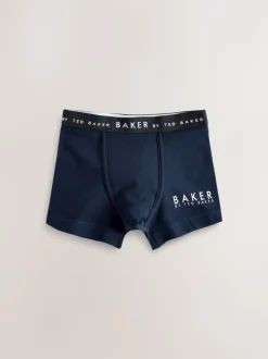 Rood - Baker by Ted Baker jongens boxershorts verpakking van 5