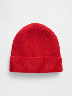 Rood - Gap Cosy Ribbed Beanie