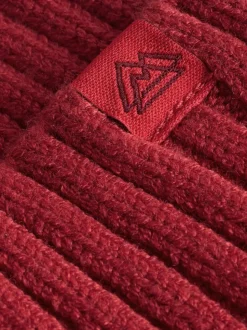 Rood - Gebreide beanie-muts (1-16jr)
