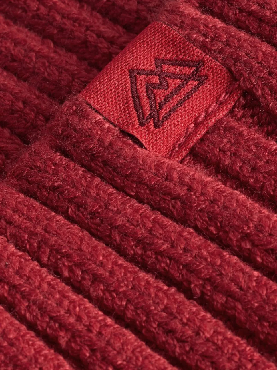 Rood - Gebreide beanie-muts (1-16jr)