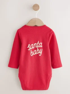 Rood - Kerstmis Baby Bodysuit