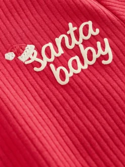 Rood - Kerstmis Baby Bodysuit