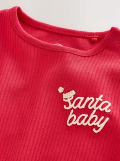 Rood - Kerstmis Baby Bodysuit