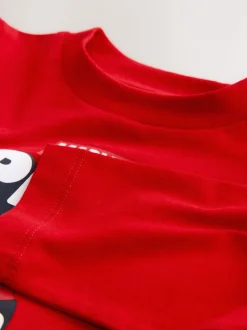 Rood - Marvel T-shirt met lange mouwen (6mnd-8jr)