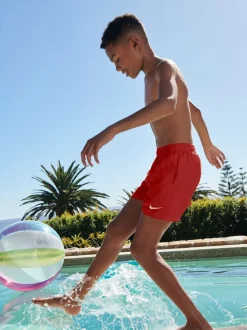 Rood - Nike - Volley zwemshort van 4 inch