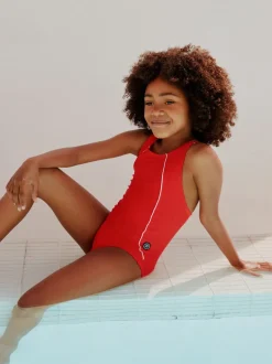 Rood - Racerback Swimsuit (3-16yrs)
