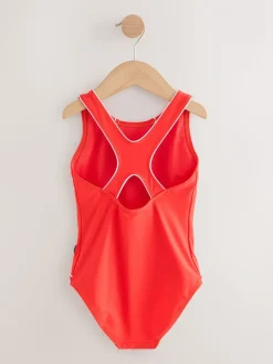 Rood - Racerback Swimsuit (3-16yrs)