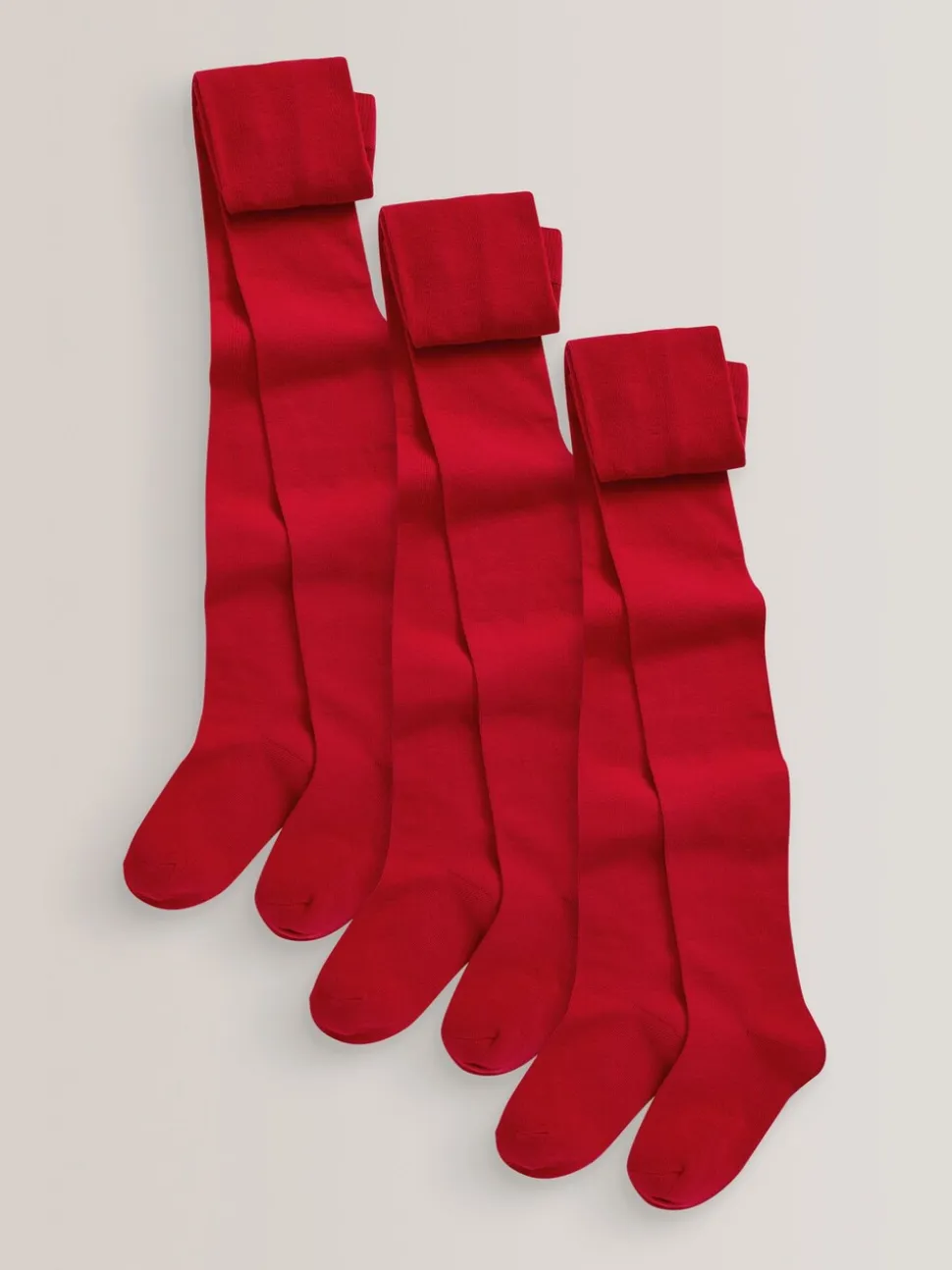 Rood - Set van 3 katoenrijke schoolmaillots
