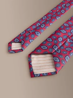 Rood - Signature Silk Italian Geometric Tie