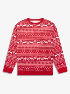 Rood - The Little Tailor kerstpyjama met rendier