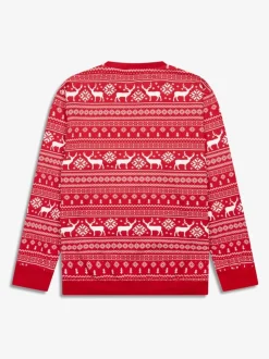 Rood - The Little Tailor kerstpyjama met rendier