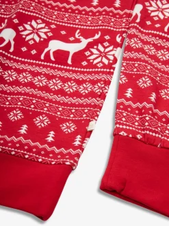 Rood - The Little Tailor kerstpyjama met rendier