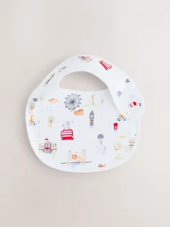 Rood - Verpakking met 3 babyslabbetjes