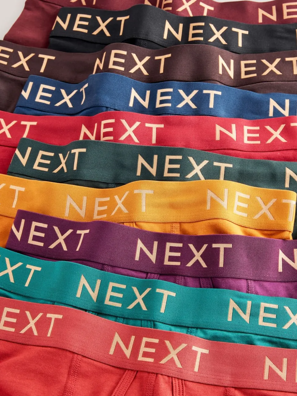 Rood - Verpakking van 10 - Boxershorts met A-voorkant