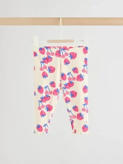 Rood aardbei - Baby Sweatshirt and Leggings 2 Piece Set (0mths-2yrs)