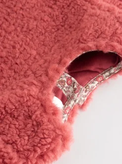 Rood gebloemd - 2 -delige Set van Fleece Tops en Leggings voor Baby''s (0mnd-2jr)