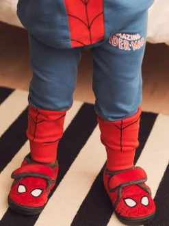 Rood Spiderman Marvel - Pantoffels met print, klittenbandsluiting en kuipzool