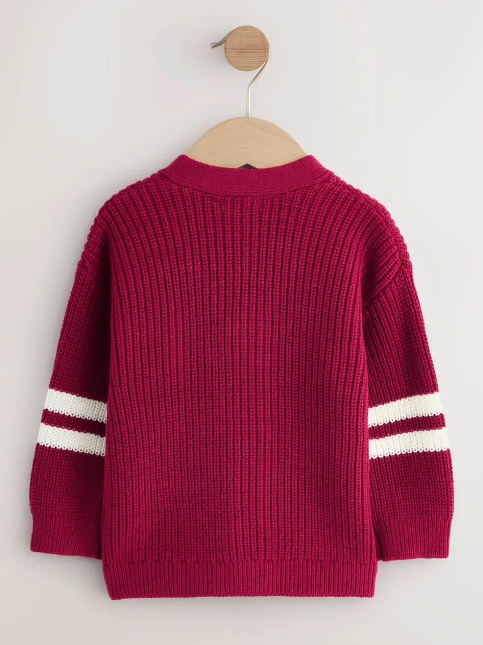 Rood varsity - Vest met figuurtjes (3mnd-7jr)