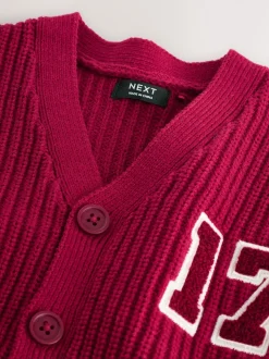 Rood varsity - Vest met figuurtjes (3mnd-7jr)