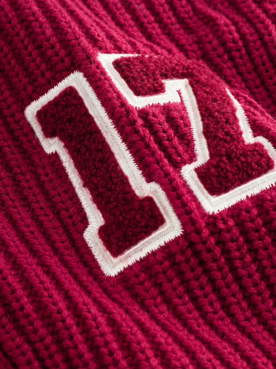 Rood varsity - Vest met figuurtjes (3mnd-7jr)