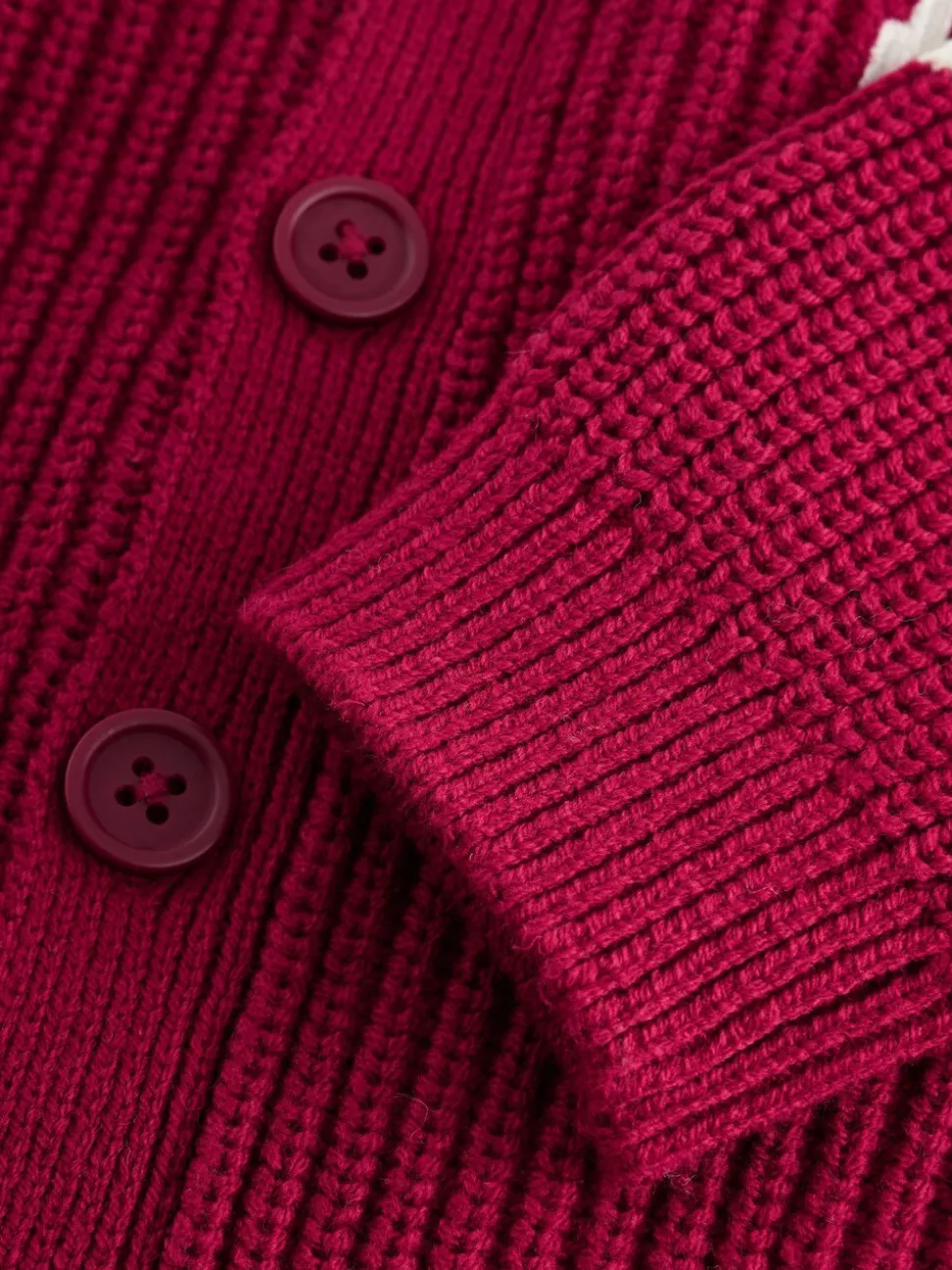 Rood varsity - Vest met figuurtjes (3mnd-7jr)