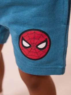 Rood/blauw - Spider-Man T-shirt en shorts set (3mnd -8jr)