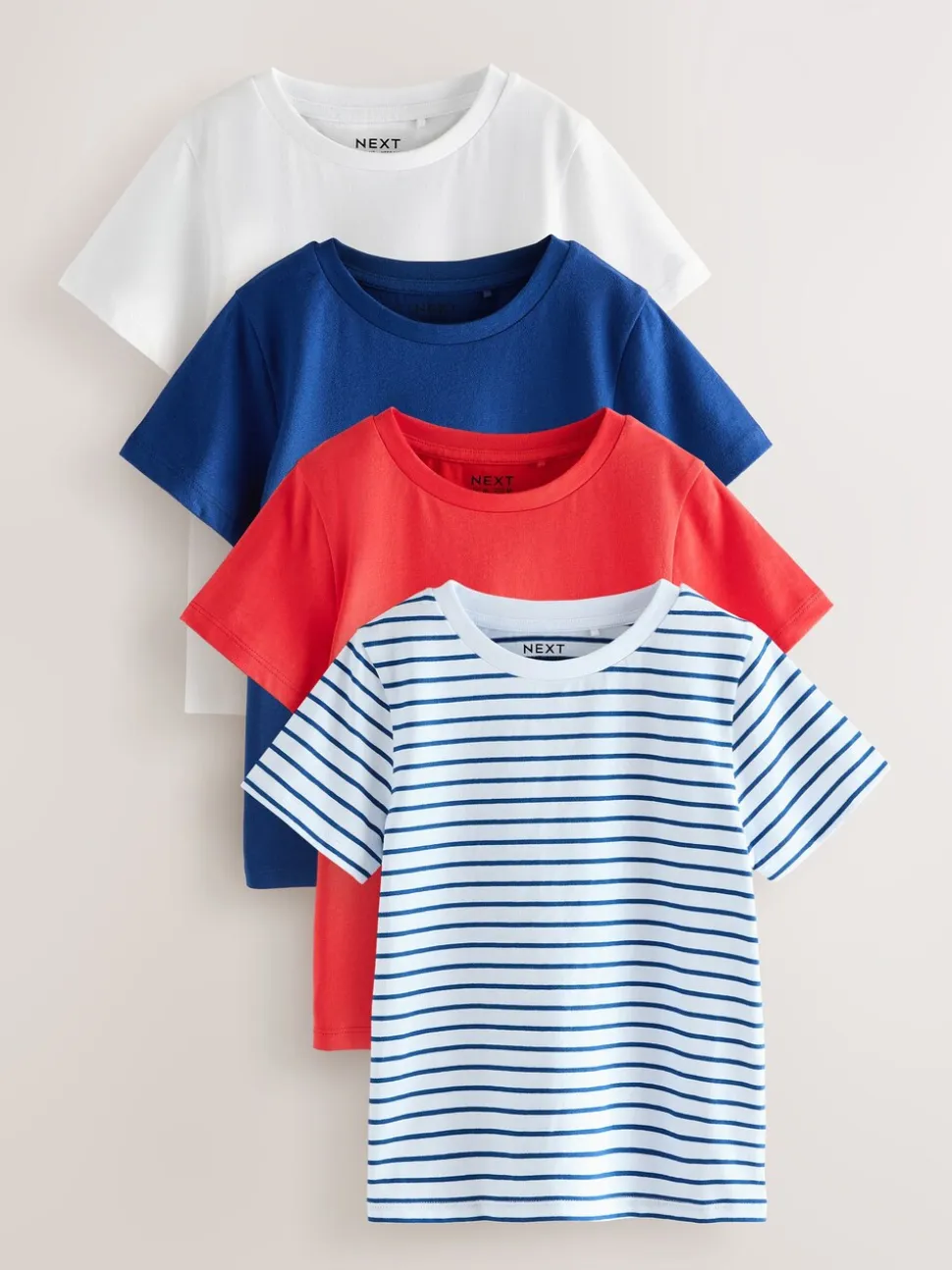 Rood/blauw - T-shirts 4 Pack (3-16jr)