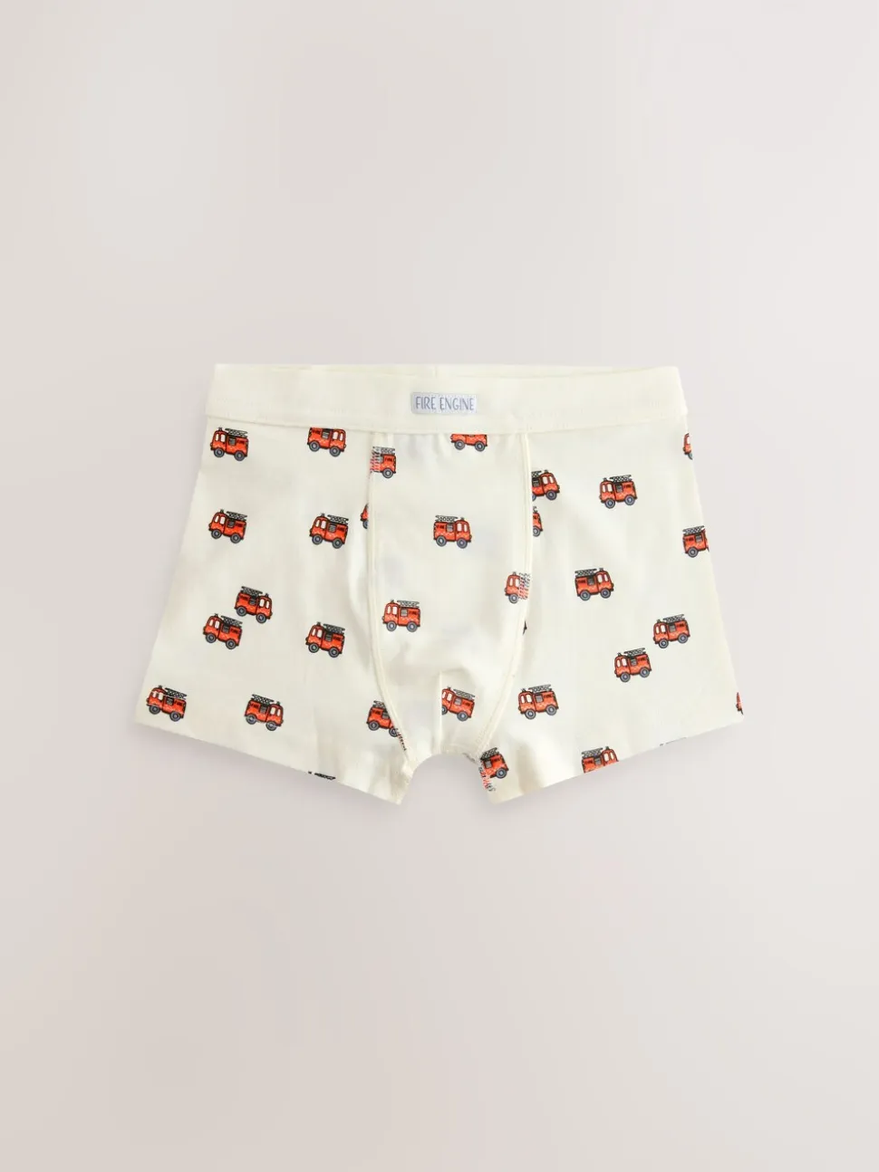 Rood/blauw met hulpvoertuigenprint - Verpakking van 7 boxershorts (1,5 - 12 jr)