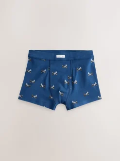 Rood/blauw met hulpvoertuigenprint - Verpakking van 7 boxershorts (1,5 - 12 jr)