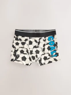Rood/blauw voetbal - Junior karakter trunks 5 verpakking (1,5-16jr)