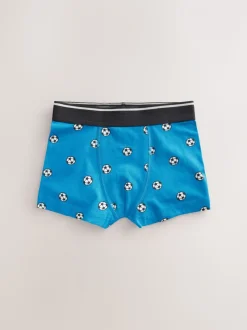 Rood/blauw voetbal - Junior karakter trunks 5 verpakking (1,5-16jr)