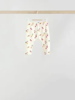 Rood/blauw/crème - 6 -delige set van top met lange mouwen en leggings (0mnd -3jr)